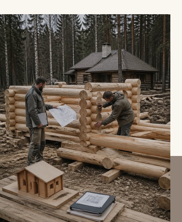 Проектирование и строительство домов из бревна в Сатке